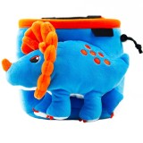 Sac Magneziu Alpinism YY Vertical Triceratops Blue, Ergonomic, Snur, Suport Perie, Adulti/Copii