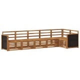 vidaXL Set canapea sectională 5 pcs natural Lemn Solid de Acacia 3384400