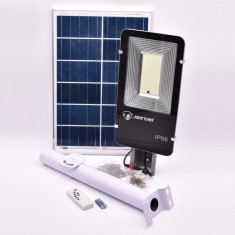 Lampa Solara 100W cu LED SMD, panou solar,suport si telecomanda – JT-YS-100W-TZ
