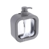 Dispenser Săpun Plastic 300Ml &ndash; Gri / Transparent