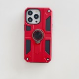 Husa protectie flippy compatibila cu apple iphone 13 mini defender model 5 cu suport prindere inel,rosu