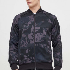 adidas Originals bluză bărbați, culoarea negru, cu imprimeu IS0252