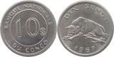 Congo 1967 - 10 sengi, UNC
