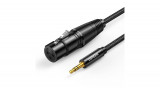 UGREEN AV182 Cablu audio AUX XLR - 3,5 mm AUX, 1 m (negru)