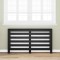 vidaXL Capac pentru radiator Stejar Negru 149 x 20 x 82 cm 869220