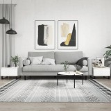 vidaXL Mese de cafea 2 buc. alb extralucios 50x46x35 cm lemn compozit