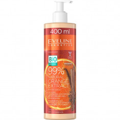 Eveline Cosmetics Bio Organic Natural Orange Extract Cremă corp nutritivă și pentru fermitate cu efect termogen 400 ml