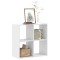 Gossi biblioteca, alba, 68,5x32x68,5 cm, lemn prelucrat