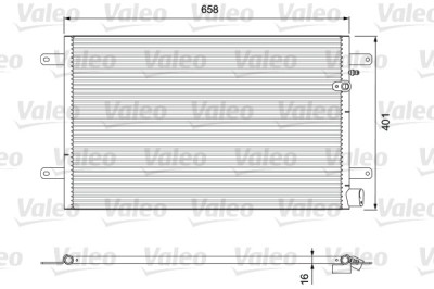 VALEO 814004 Condensator, climatizare foto