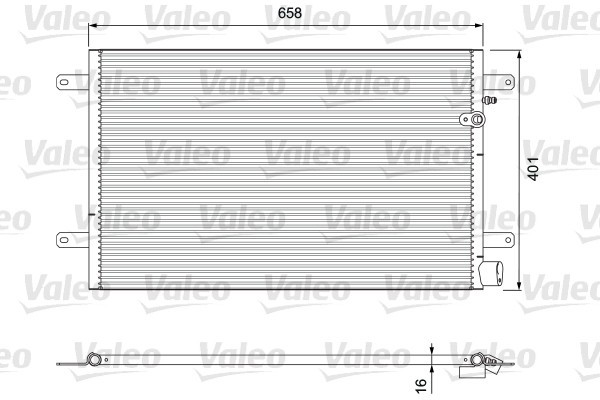 VALEO 814004 Condensator, climatizare