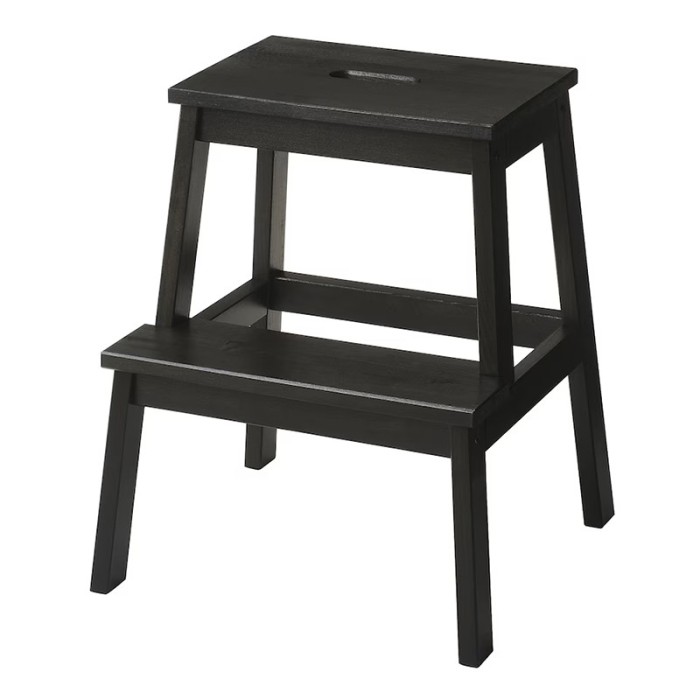 Inaltator tip taburet, 50 x 43 x 39 cm, 2 trepte, Negru