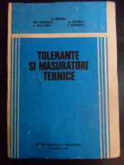 Tolerante Si Masuratori Tehnice - D. Dragu, Gh. Badescu, A. Sturzu, C. Militaru, I. ,546034 foto