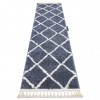 Covorul, Traversa BERBER CROSS gri &mdash; pentru bucătărie, hol și coridor, 70x300 cm, Dreptunghi, Polipropilena
