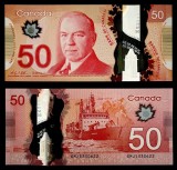 CANADA █ bancnota █ 50 Dollars █ 2012 █ P-109c █ POLYMER █ UNC █ necirculata