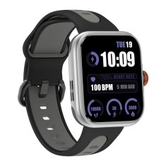 Smartwatch iSEN S216 GPS Argintiu, 1.78 Amoled, HRV, ECG, Functii Sanatate, Bluetooth Call, Alexa, Compatibil iOS Android