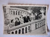 Fotografie dimensiune 6/9 cm cu grup &icirc;n Govora (județul V&acirc;lcea) &icirc;n 1953