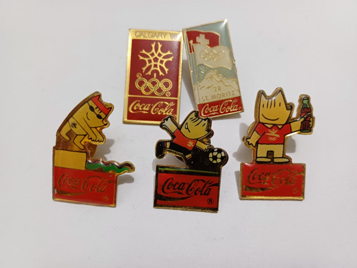 Insigna-Coca-Cola-lot 5 insigne diferite-1