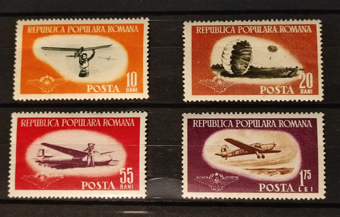 Rom&acirc;nia 1953 Aviatia Sportivă SERIE MNH