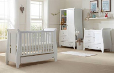 Set mobilier Katie White format din 3 piese: patut, comoda si dulap foto