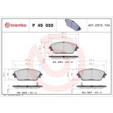 Placute frana Mazda 3 (Bm Bn) 07.13-, 3 Box / Liftback (Bm) 04.15-05.16, 3 Saloon (Bm Bn) 09.13-12.19, Cx-3 (Dk) 01.15-, Cx-30 (Dm) 04.19-, Fata, BRE, BREMBO
