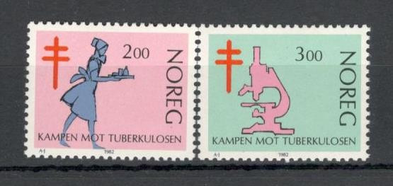Norvegia.1982 Campanie impotriva tuberculozei KN.14