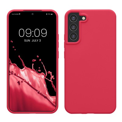 Husa Kwmobile pentru Samsung Galaxy S22 Plus, Silicon, Roz, 56761.238 foto