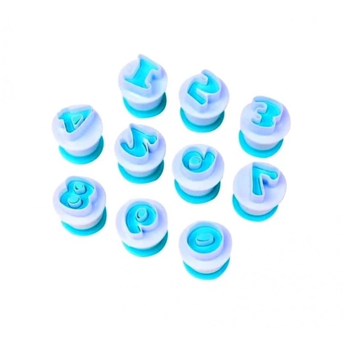Set De 10 Cifre Decupatoare Pentru Cofetarie, Sau Patiserie