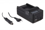 Patona 4in1 incarcator Panasonic CGA-S007 DMC-TZ1 TZ2 TZ3 TZ4 TZ5