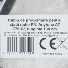 Cablu de programare pentru statii radio PNI Anytone AT-779UV, lungime 100 cm