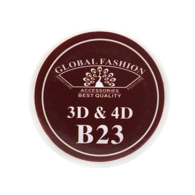 Gel UV 4D plastilina, gel plastart, Global Fashion, B23, 7g, culoare maro foto