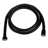 Furtun Dus Otel Negru Spiralat 1.5m, Conectare 1/2, Universal