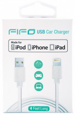 Cablu date/incarcare 1.2m USB lightning iPhone 5, 6, 7, Certificat Apple - FIFO foto