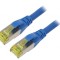 Patch Cord S/FTP Cat6a Albastru 2m LSZH