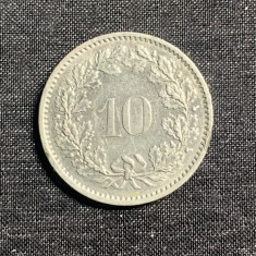 Moneda 10 rappen 1976 Elvetia