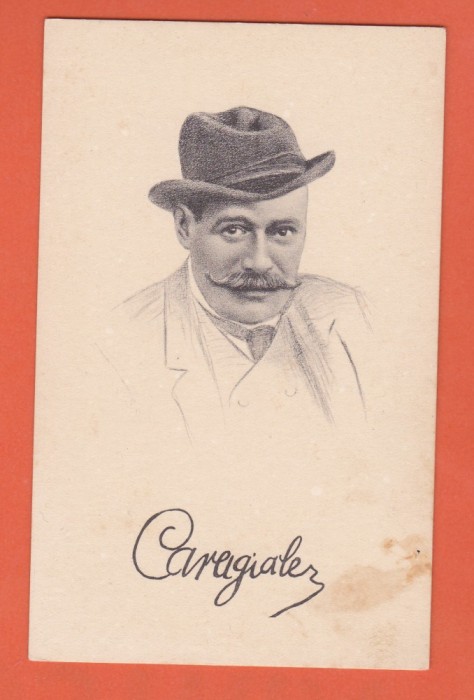 AMS @ - CARTE POSTALA ION LUCA CARAGIALE NECIRCULATA, COL. SCRIITORI ROMANI