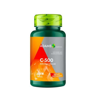 Vitamina C 500 miligrame cu Macese Adams Vision 30tb foto