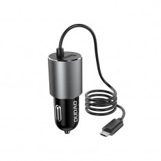 &Icirc;ncărcător Auto Dudao USB Cu Cablu Micro USB 3.4 A &icirc;ncorporat Negru (R5PRO M)