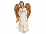 Cumpara ieftin Figurina Inger polirasina alba aurie 17x12x30 cm