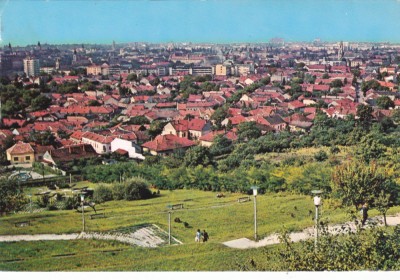 AMS - ILUSTRATA 1085, ORADEA - VEDERE DE PE DEALUL VIILOR, CIRCULATA foto