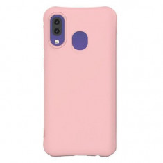 Husa Silicon Samsung Galaxy A40 - iberry Color Soft Roz foto