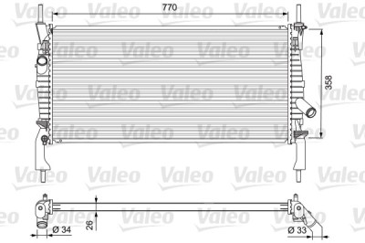 VALEO 701731 Radiator, racire motor foto