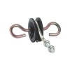 Set 2 Izolatori Poarta Gard Electric M6 Fermag, Plastic UV Rezistent, Suport Metalic Galvanizat, Fixare Maner Poarta