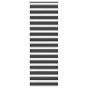 Jaluzea tip zebra neagră lățime țesătură 65,9 cm poliester