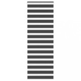 VidaXL Jaluzea tip zebra neagră lățime țesătură 65,9 cm poliester