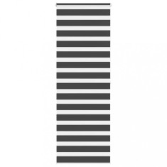 vidaXL Jaluzea tip zebra neagră lățime țesătură 65,9 cm poliester