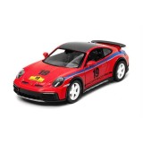 Macheta Porsche 911 rallye editie cu grafica speciala scara 1/32-38 rosu