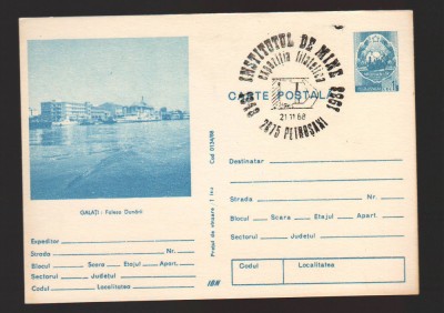 CPIB 22982 CARTE POSTALA - GALATI . FALEZA DUNARII foto