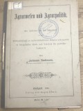 CRT13DE Carte Veche 1896 Bucovina Stampila / Antique German Book Romania - Agrarwesen und Agrarpolitik Hermann Bachmann Eugen Ulmer