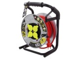 Prelungitor alimentare KEL 3x2,5mm2 4 prize 20m 16A gumă roșie