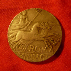 Moneda antica romana - Copie - Roma - cvadriga , d= 3,6cm